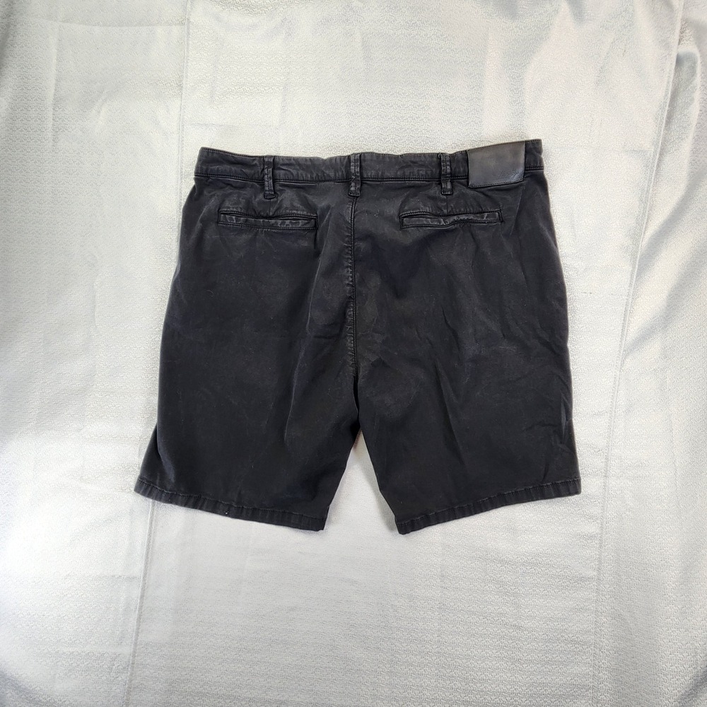 34 Heritage Black Nevada Chino Shorts Mens 40 Luxury Tencel Blend Casual Summer - Picture 3 of 11